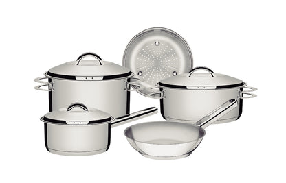 Jogo Panelas Tramontina Solar Inox Fundo Triplo 5 Pc