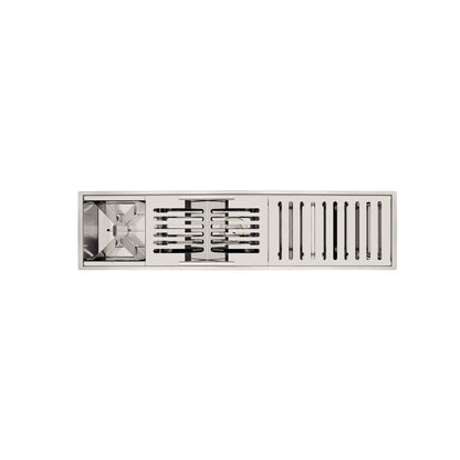Canal Organizador Tramontina Sobrepor 75cm Inox Acetinado