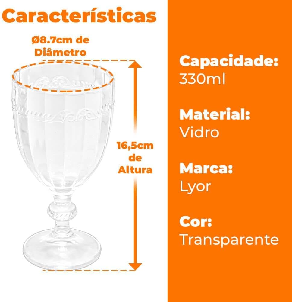 Taça de Cristal Ecológico Imperial 330ml Lyor