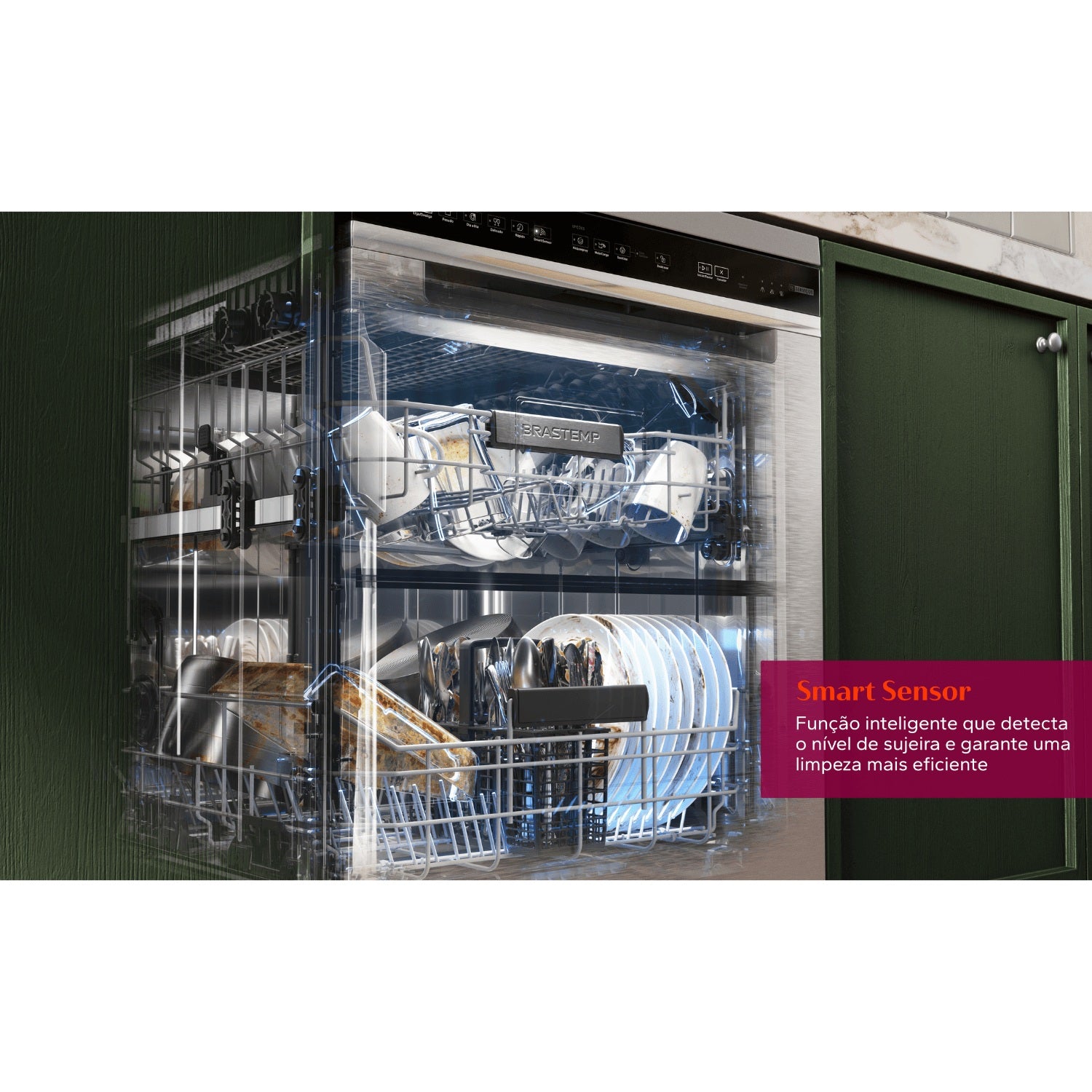 Lava-louças 15 Serviços Brastemp Branca com Smart Sensor - BLF61AB