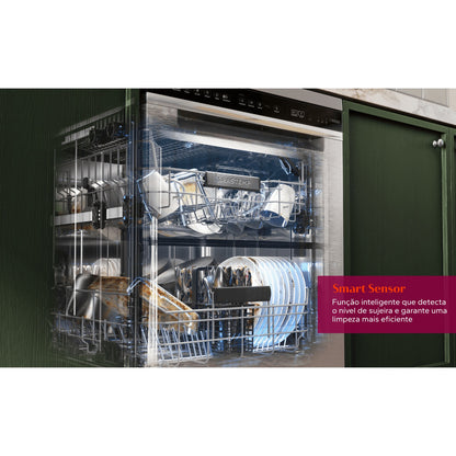 Lava-louças 15 Serviços Brastemp Branca com Smart Sensor - BLF61AB