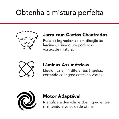 Liquidificador K400 KitchenAid 5 Velocidades Empire Red