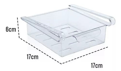 Organizador Gaveta Paramount Plástico Cristal 17x17x6Cm