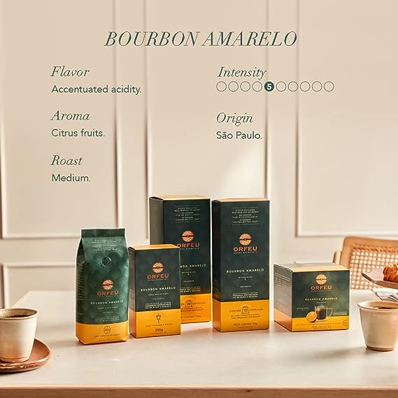 Cápsulas De Café Bourbon Amarelo Orfeu 10 Unidades