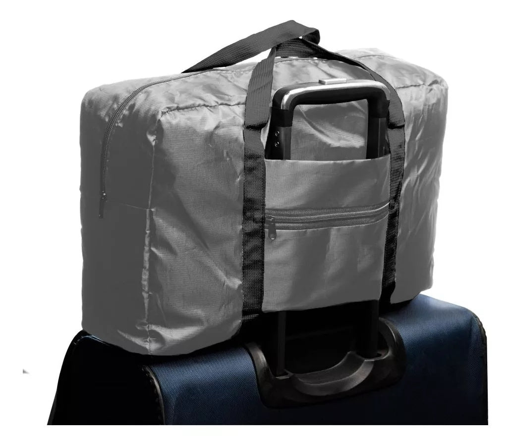 Bolsa com Encaixe para Mala de Viagem de Poliéster Lyor Cinza