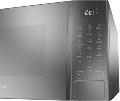 Micro-ondas Brastemp 32L com Menu Gourmet Cinza Espelhado BMS46AR