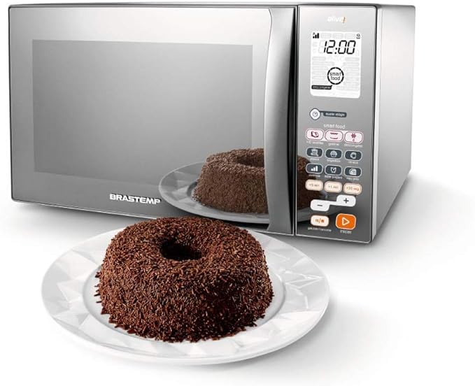 Forno Micro-ondas Brastemp 38 Litros Inox Espelhado com Grill