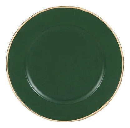 Sousplat de Plástico Verde Cromus 33x33cm