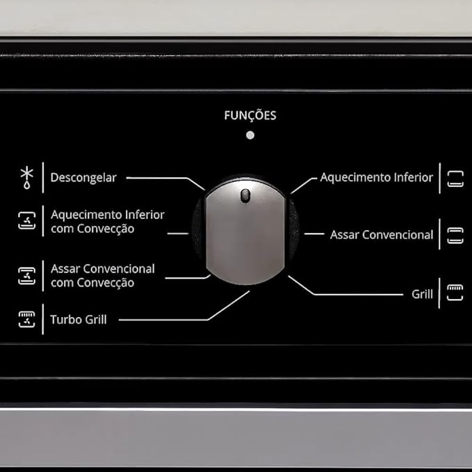 Forno de Embutir Elétrico Brastemp 84 litros Preto com Convecção e Timer Touch