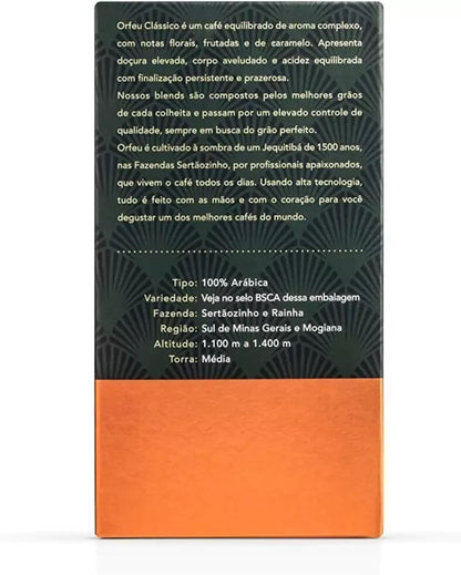 Café Orfeu Torrado e Moído Clássico 250g