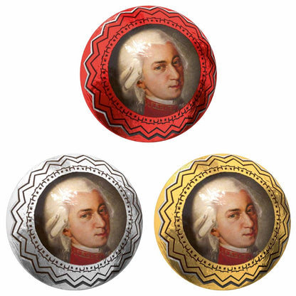 Chocolate Alemão Mozartkugeln em Lata com Pistache e Marzipan 300g