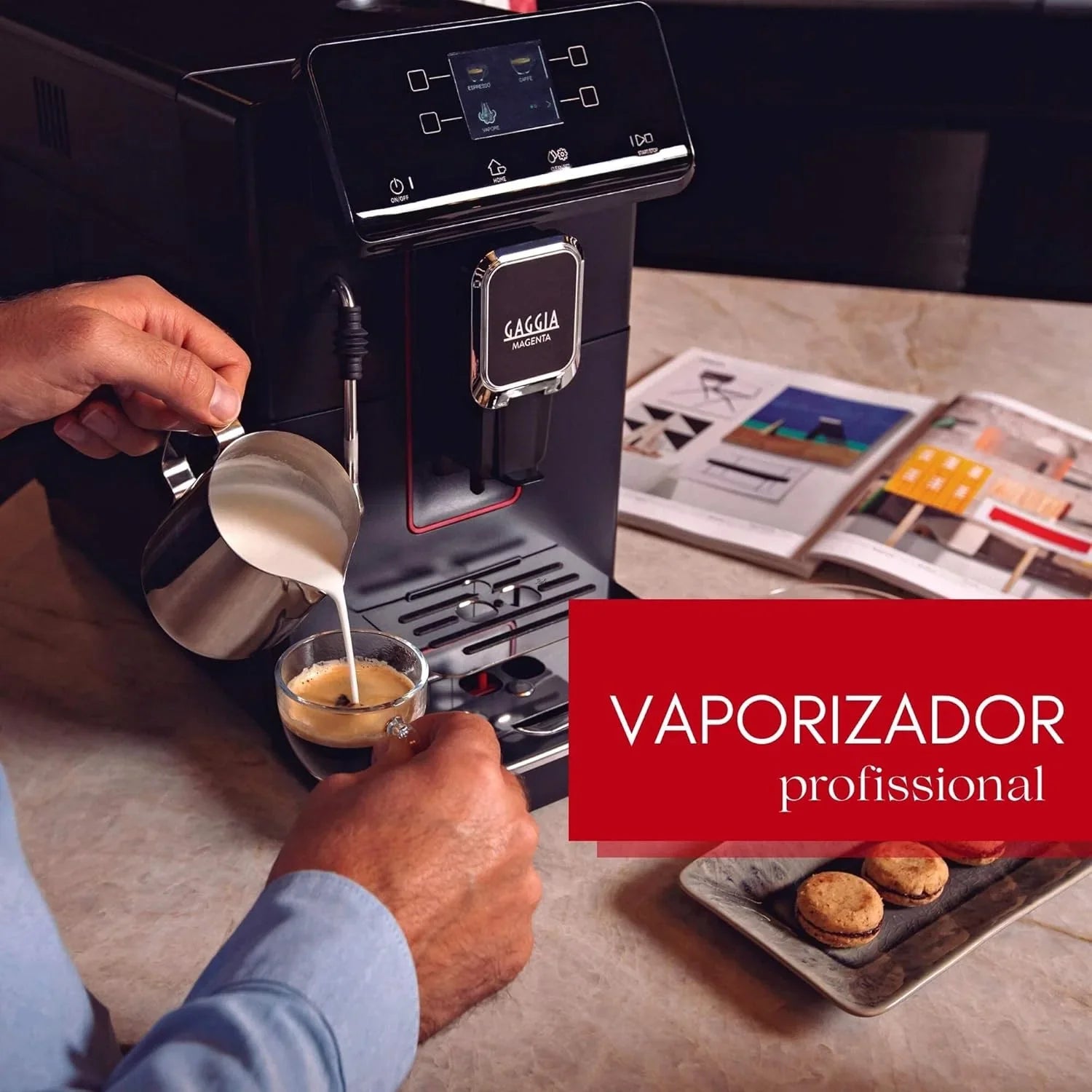 Cafeteira Gaggia Magenta Plus Italiana Espresso Automática