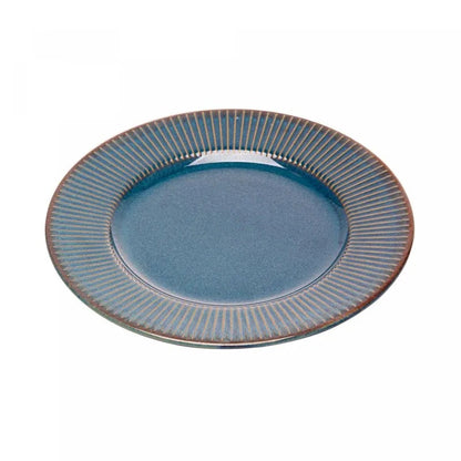 Prato para Sobremesa de Cerâmica Linear Azul Wolff 20cm