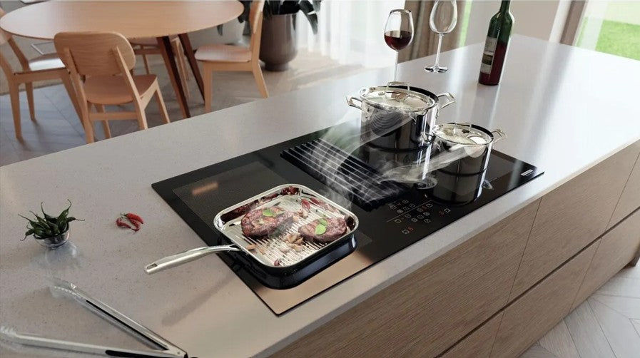 Cooktop Indução Tramontina Duo 4EI 80 Coifa Integrada