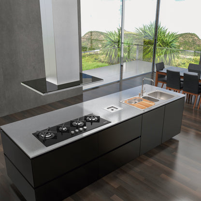 Coifa de Ilha Slim Isla 90 em Aço Inox Tramontina