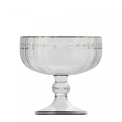 Taça para Sobremesa de Cristal Ecológico Lyor com Fio de Ouro Imperial 200ml