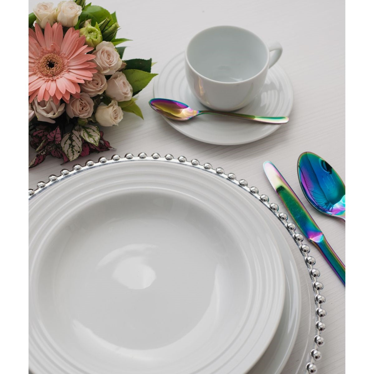 Conjunto 6 Pratos Porcelana 23cm Arco Schmidt