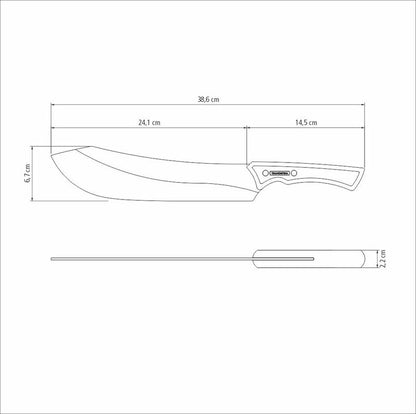 Faca para Carne Tramontina Churrasco Black Inox cabo 10"