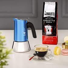 Cafeteira Italiana Bialetti Venus Inox Azul 6 Xícaras