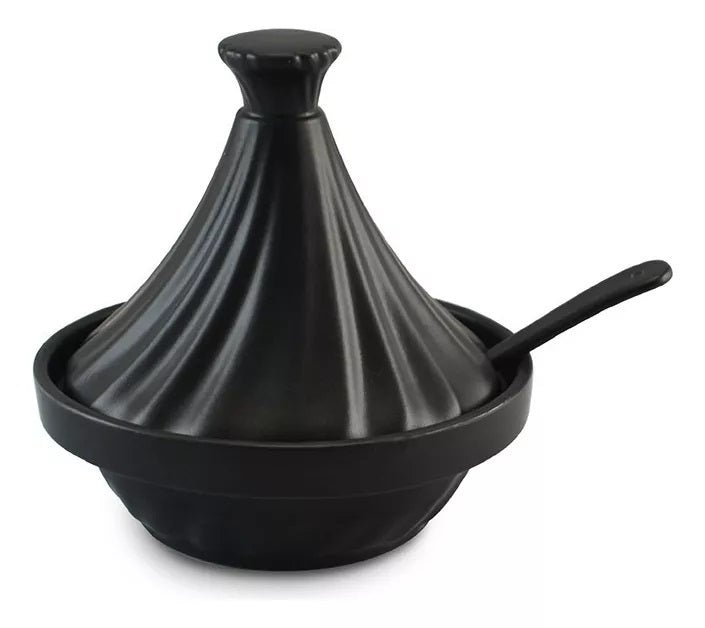 Mini Tagine Cerâmica Ceraflame  Com Colher Twist 250ml Grafite