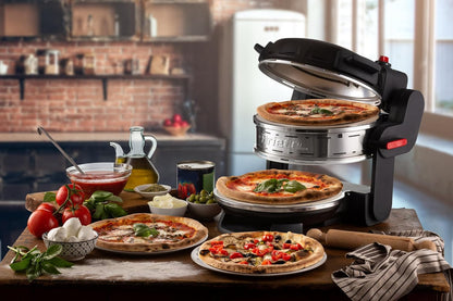 Forno de Pizza Duplo Elétrico Preto 2100W