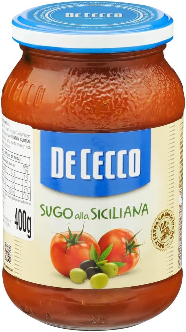 Molho Italiano De Cecco Alla Siciliana 400g