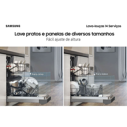 Lava-Louças Samsung DW60C7050 14 Serviços Inox