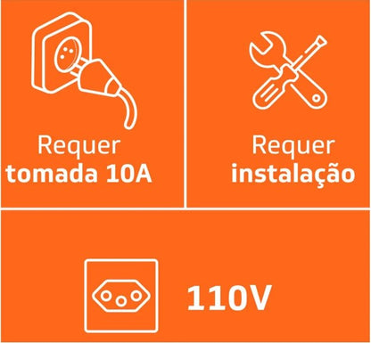 Coifa Vidro Plano Parede Brastemp 90 cm BAP90AR