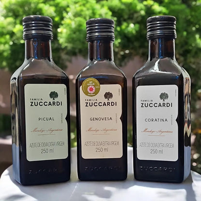 Kit Presente Azeites Zuccardi Lata Branca 3x250ml