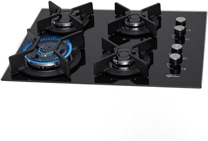 Cooktop Fischer 4Q TC Infinity Gás Mesa Vidro Preto Bivolt