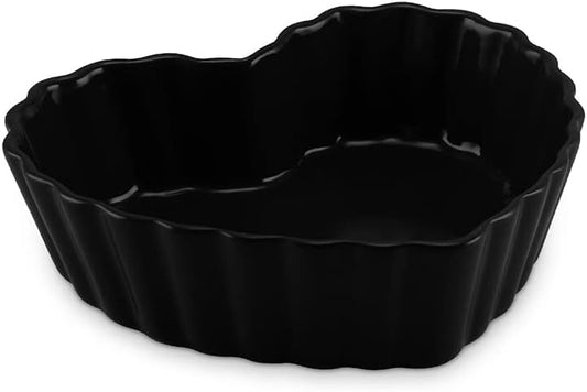 Forma De Cerâmica Coração Ceraflame  24X21X6,5cm 1000ml Preto