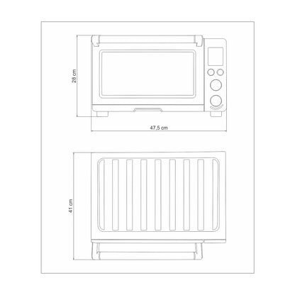 Forno Elétrico Tramontina by Breville Smart em Aço Inox 9 Funções 22 L 220 V