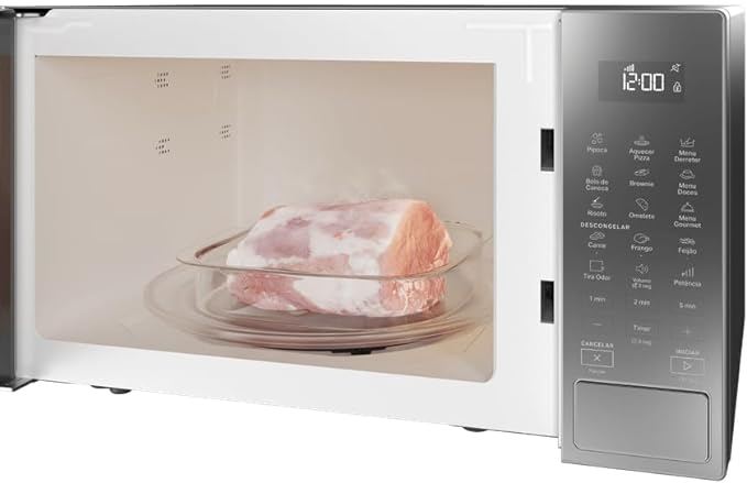 Micro-ondas Brastemp 32L com Menu Gourmet Cinza Espelhado BMS46AR