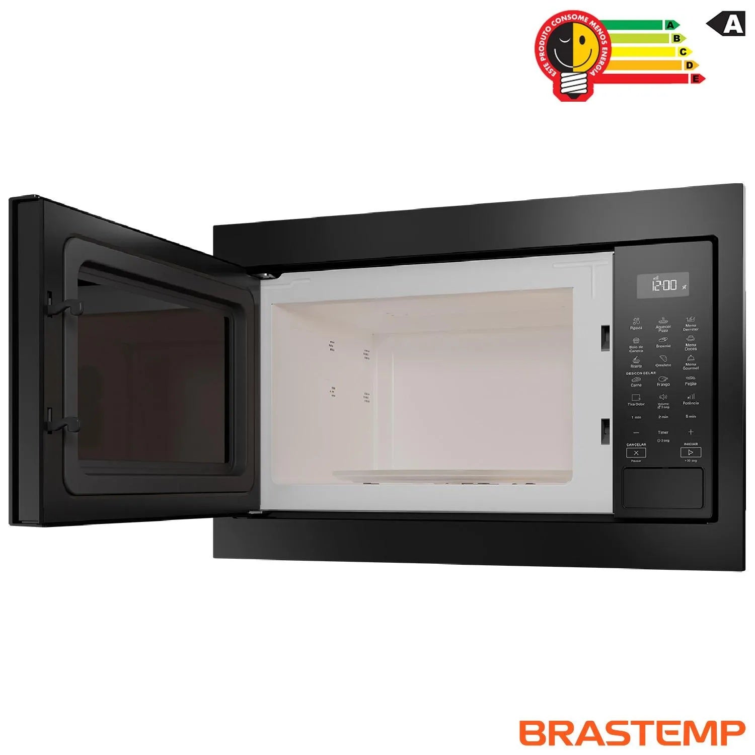 Micro-ondas de Embutir Brastemp Eclipse Collection 32L  Design Sofisticado  BM146AP