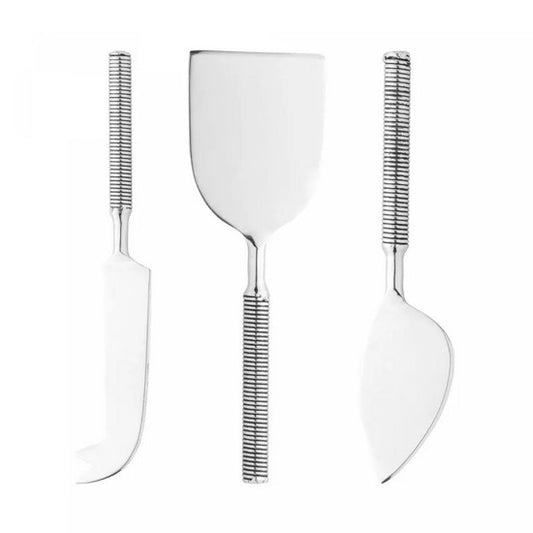 Conjunto 3 Facas para Queijo de Aço Inox Espiral  Wolff