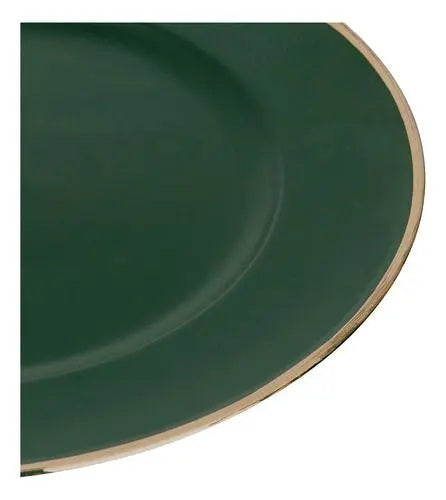 Sousplat de Plástico Verde Cromus 33x33cm