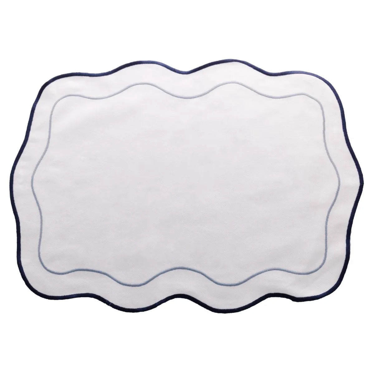 Jogo 2 Lugares Americanos Wolff de Algodão Branco 33cm x 45cm