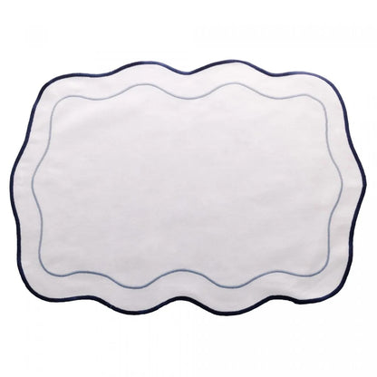 Jogo 2 Lugares Americanos Wolff de Algodão Branco 33cm x 45cm