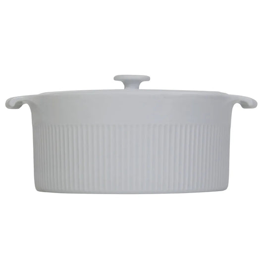 Cocotte De Porcelana Branca Germer 22cm