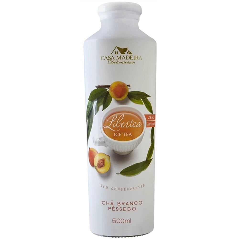 Chá Branco com Pêssego 500 ml  Casa Madeira