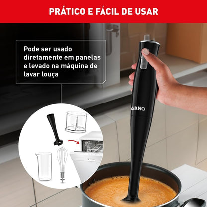 Mixer Arno Turbomix Pro 3 Em 1 Cor Preto MX31