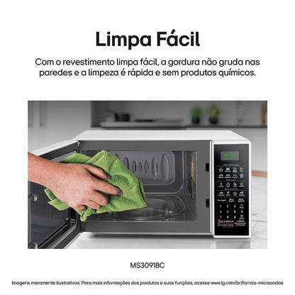 Forno de Micro-ondas LG Solo MS3091BCA 30L