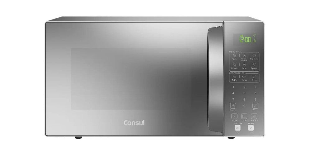 Micro-ondas Consul 32L Cinza Espelhado Menu Fácil CMS46AR