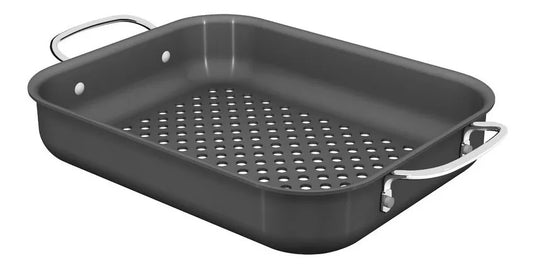 Grelha Churrasco  Retangular Tramontina 28cm Aluminio Anodizado