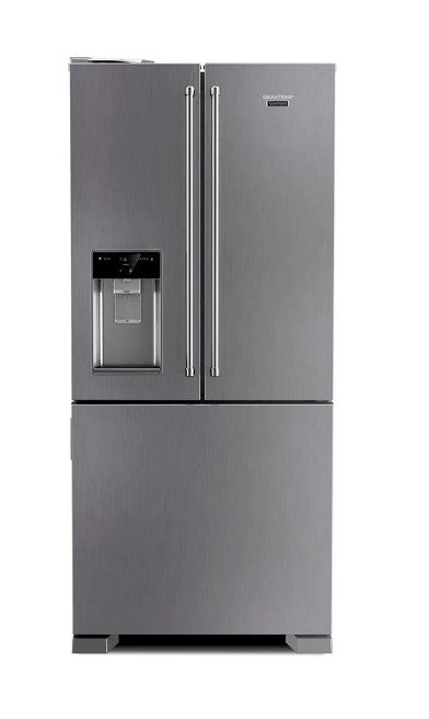 Refrigerador Brastemp Gourmand Frost Free French Door 515 litros Cor inox BRH86AR