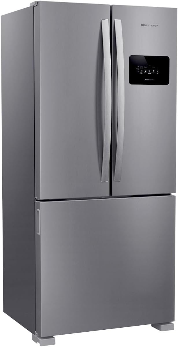 Refrigerador French Door Brastemp 3 Portas Inox 559L BRO85MK