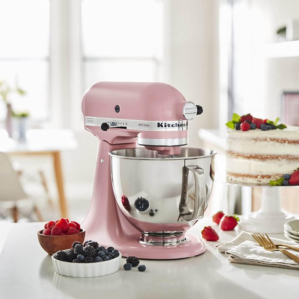 Batedeira Mixer Stand KitchenAid Artisan Dried Rose 127V