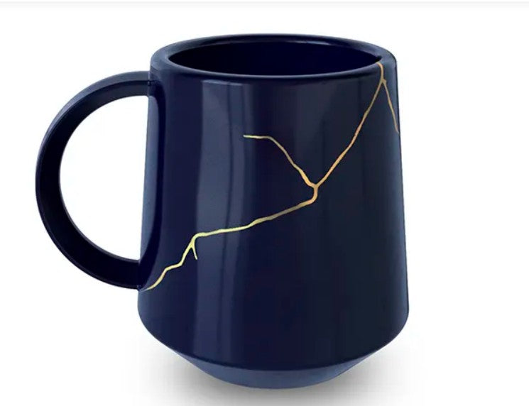 Caneca Brisa Cobalto Ouro Ceraflame 150Ml