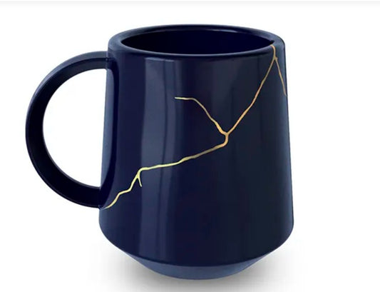 Caneca Brisa Cobalto Ouro Ceraflame 150Ml