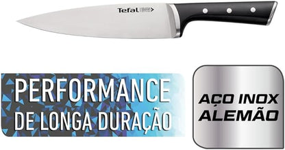 Faca Chef Aço Inox Tefal 20cm Ice Force